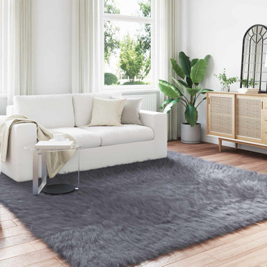 Tapijt van imitatie TAFALLA Antracietkleurig 240 x 240 cm