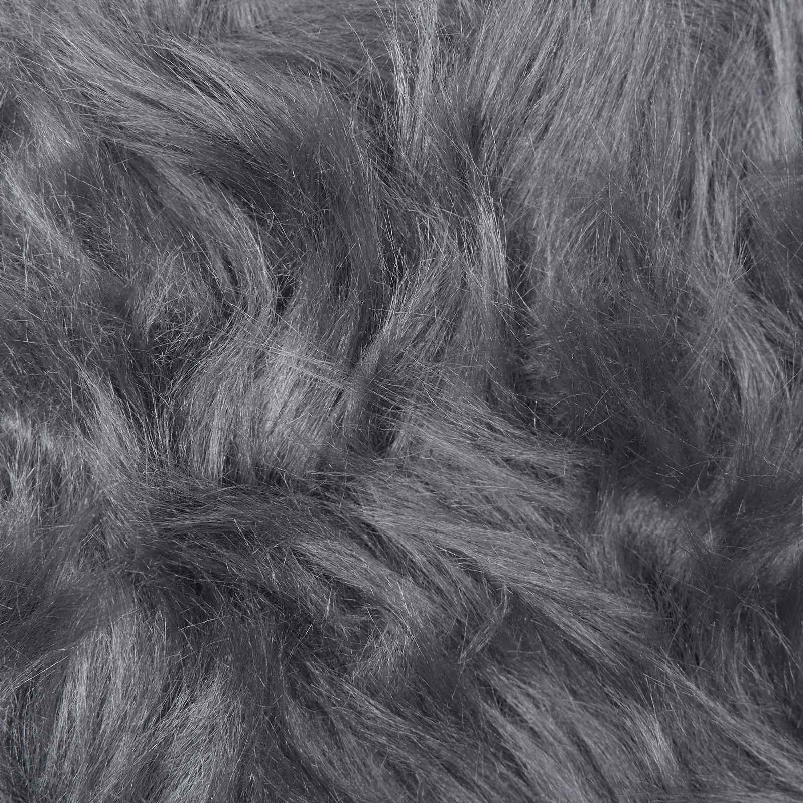 Tapijt van imitatie TAFALLA Antracietkleurig Ø 100 cm Polyester