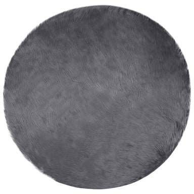 Tapijt van imitatie TAFALLA Antracietkleurig Ø 120 cm Polyester