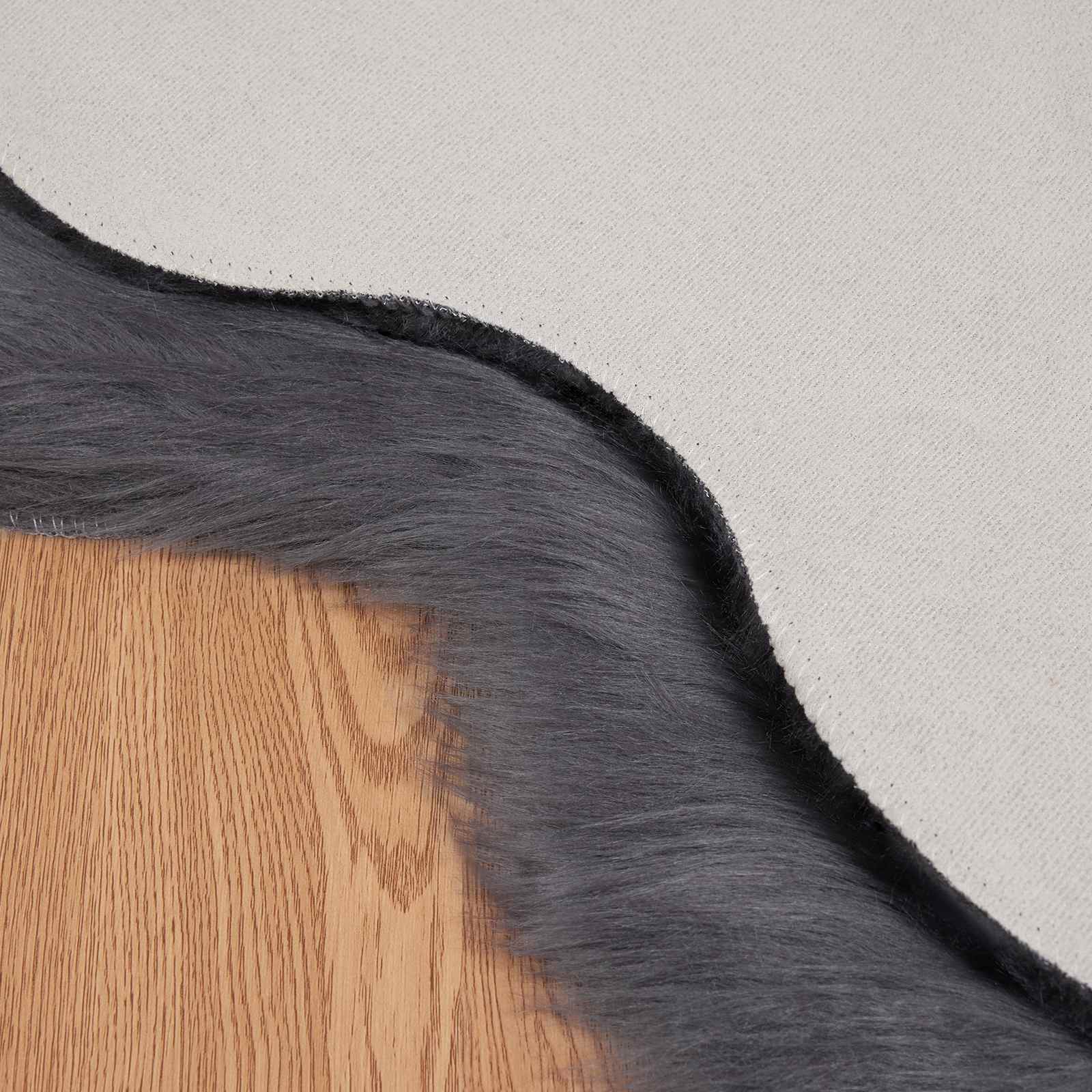 Tapijt van imitatie TAFALLA Antracietkleurig 60 x 90 cm