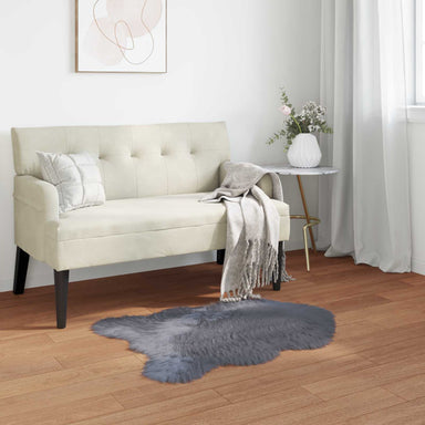 Tapijt van imitatie TAFALLA Antracietkleurig 80 x 120 cm