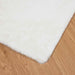 Antislip vloerkleed van imitatie konijnenbont OLITE Wit