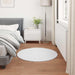 Antislip vloerkleed van imitatie konijnenbont OLITE Wit