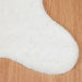 Antislip vloerkleed van imitatie konijnenbont OLITE Wit