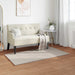 Antislip vloerkleed van imitatie konijnenbont OLITE Beige
