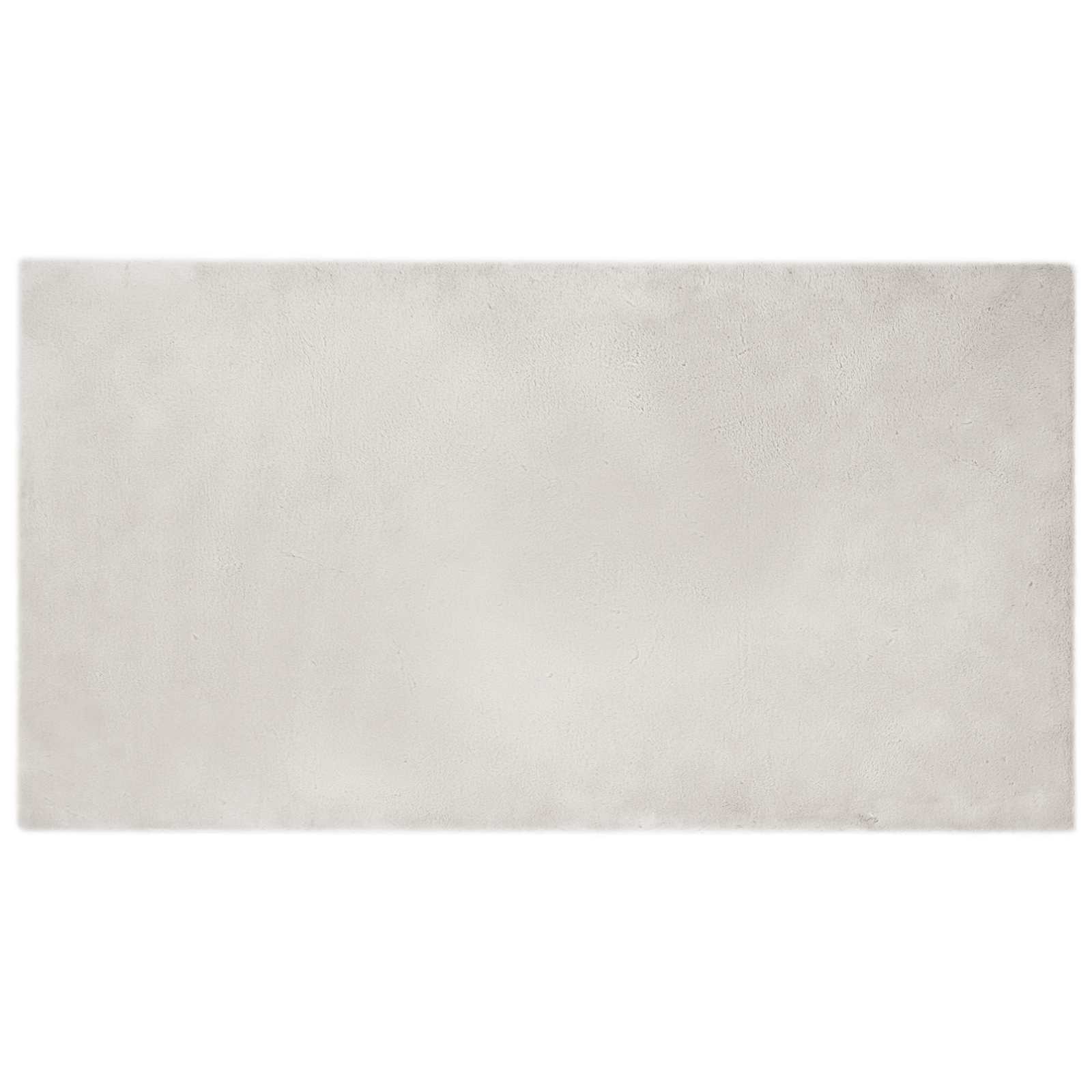 Antislip vloerkleed van imitatie konijnenbont OLITE Beige