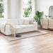 Antislip vloerkleed van imitatie konijnenbont OLITE Beige
