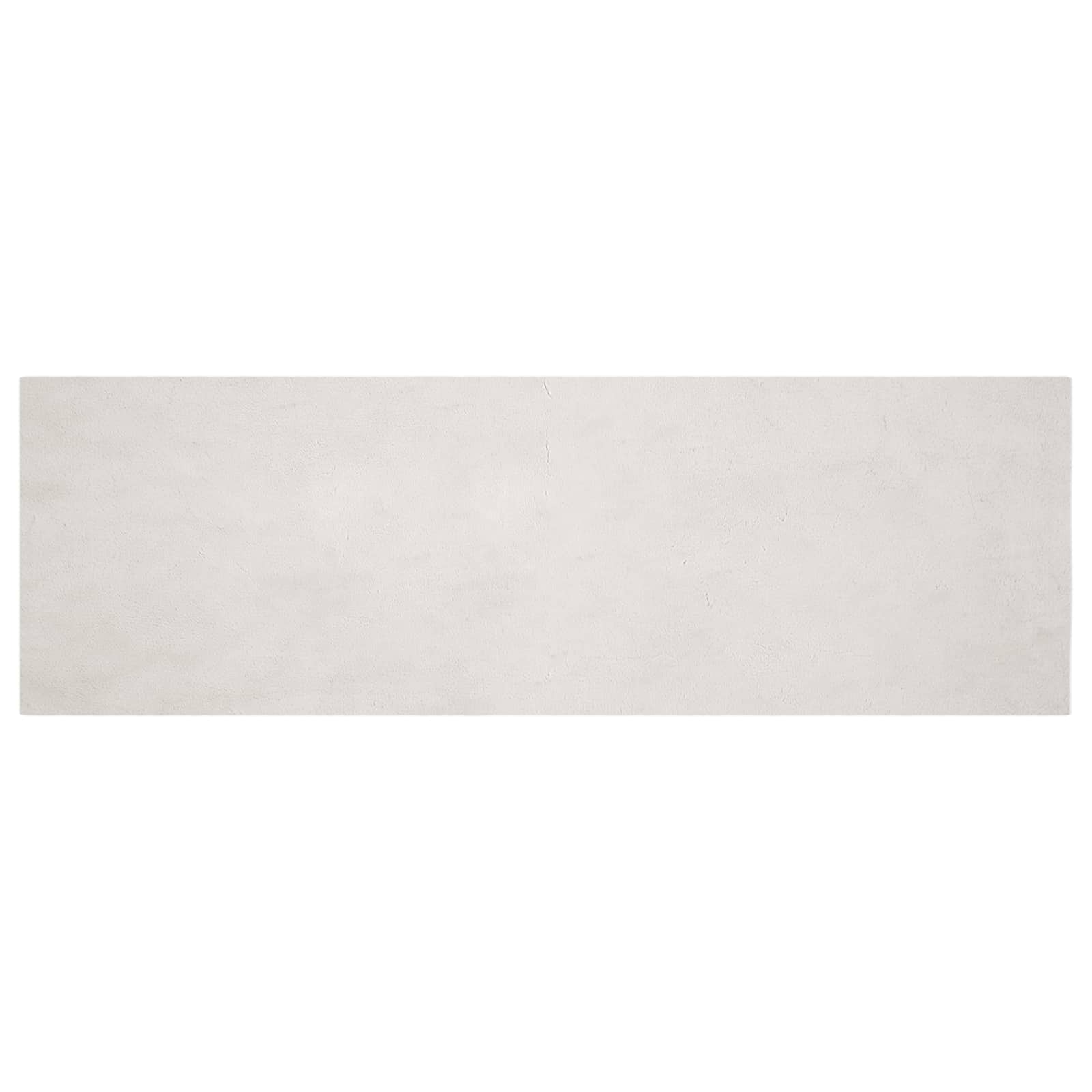 Antislip vloerkleed van imitatie konijnenbont OLITE Beige