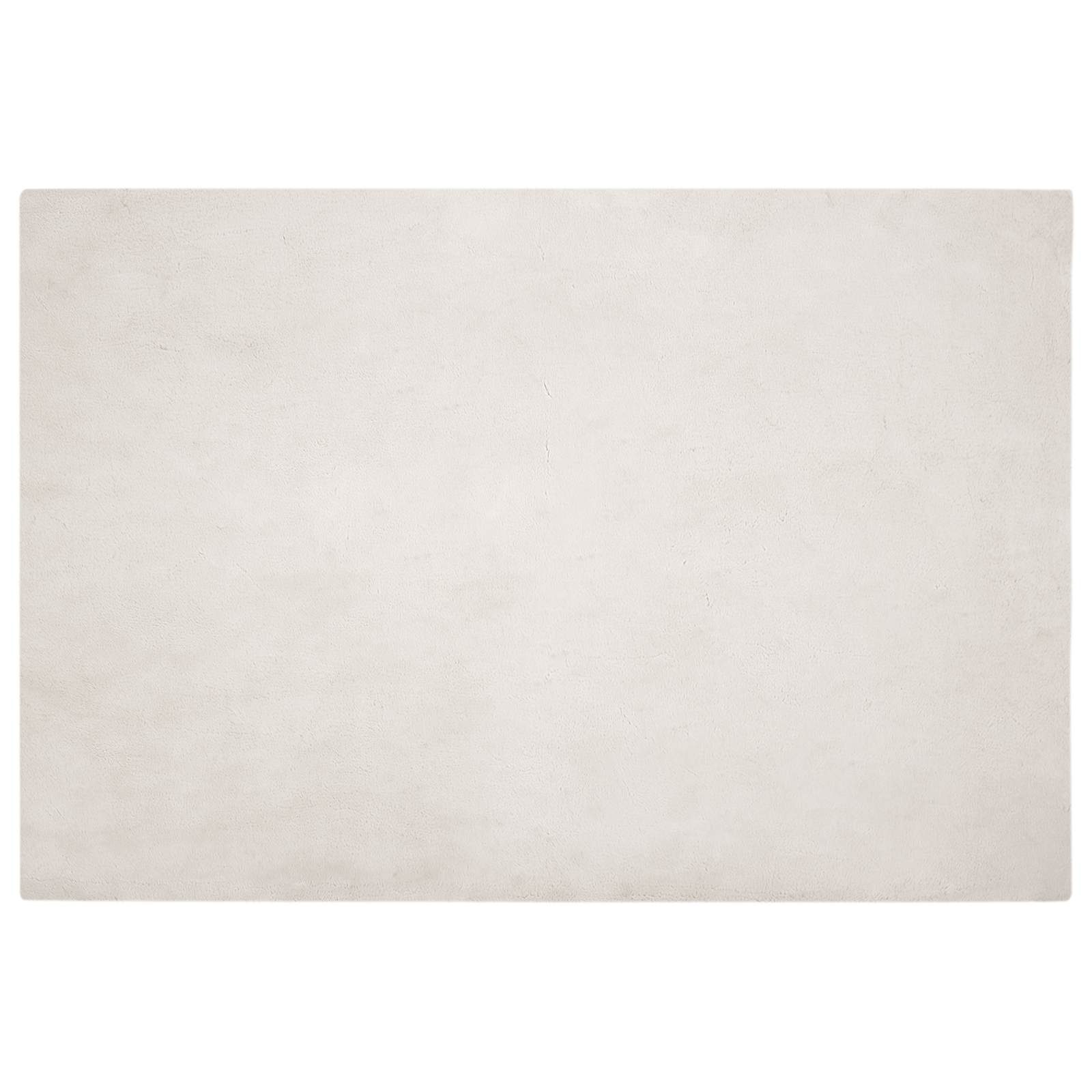 Antislip vloerkleed van imitatie konijnenbont OLITE Beige