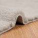 Antislip vloerkleed van imitatie konijnenbont OLITE Beige