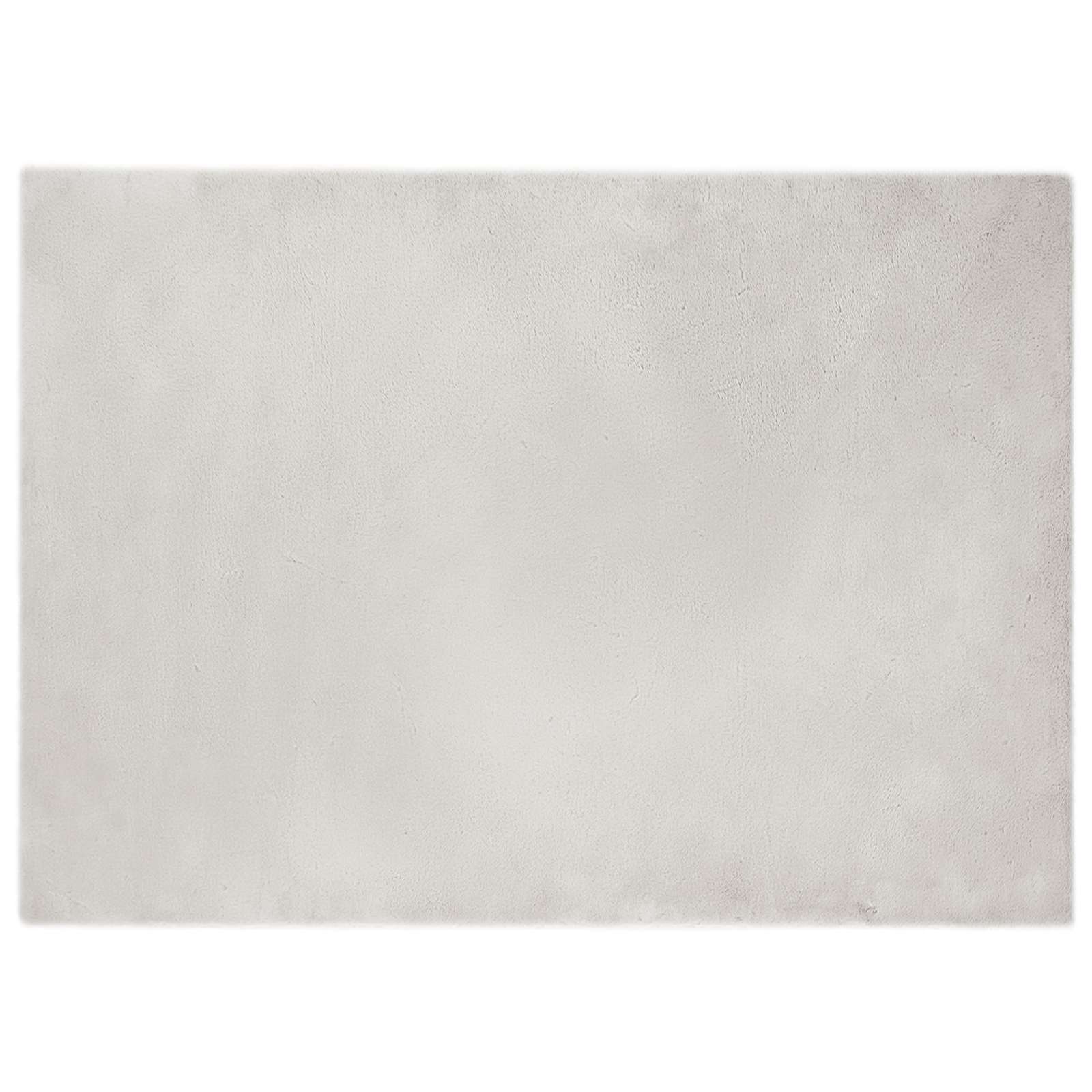Antislip vloerkleed van imitatie konijnenbont OLITE Beige
