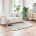 Antislip vloerkleed van imitatie konijnenbont OLITE Beige