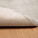 Antislip vloerkleed van imitatie konijnenbont OLITE Beige