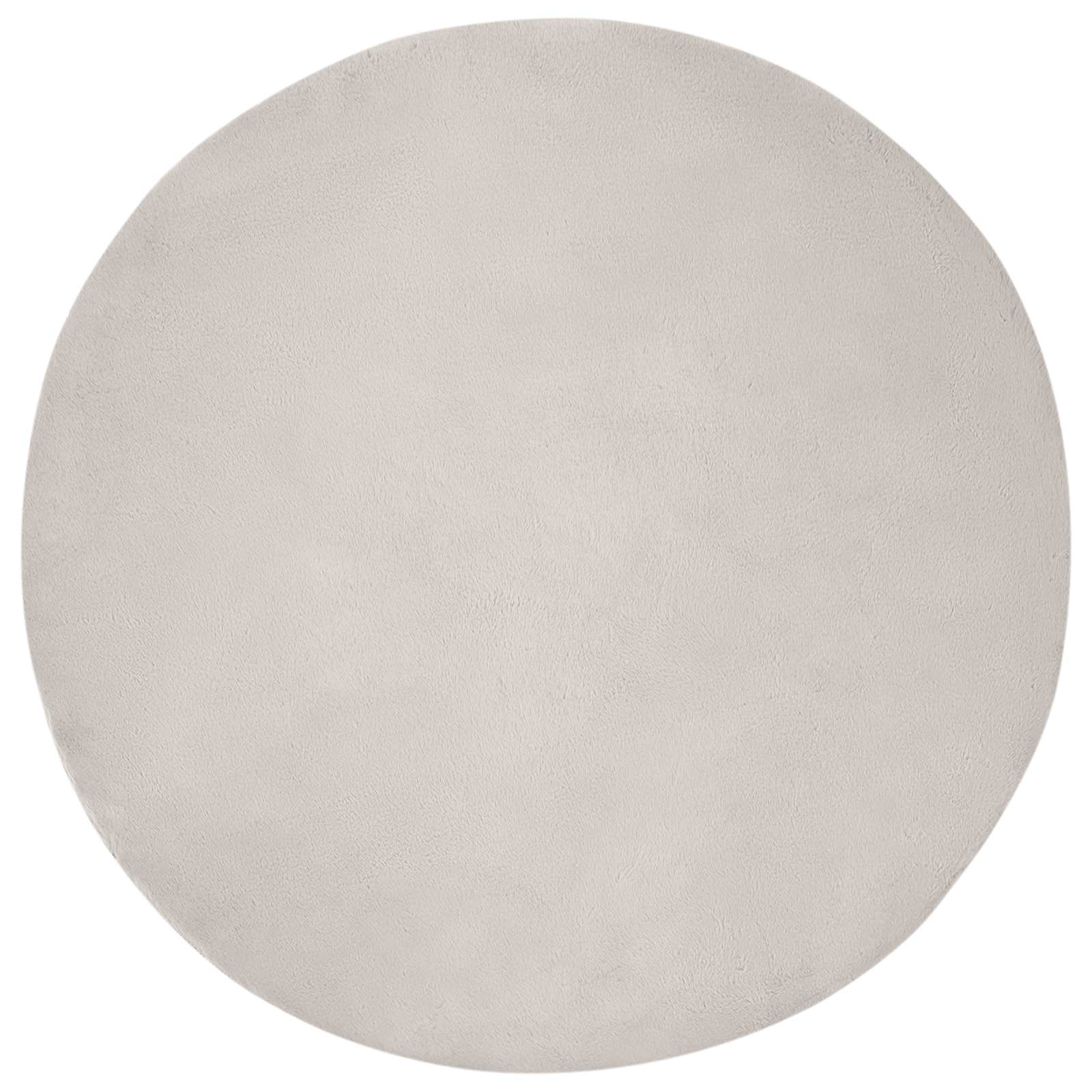 Antislip vloerkleed van imitatie konijnenbont OLITE Beige