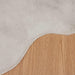 Antislip vloerkleed van imitatie konijnenbont OLITE Beige
