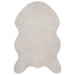 Antislip vloerkleed van imitatie konijnenbont OLITE Beige