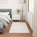 Antislip vloerkleed van imitatie konijnenbont OLITE 80 x 150 cm