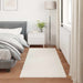 Antislip vloerkleed van imitatie konijnenbont OLITE 80 x 200 cm