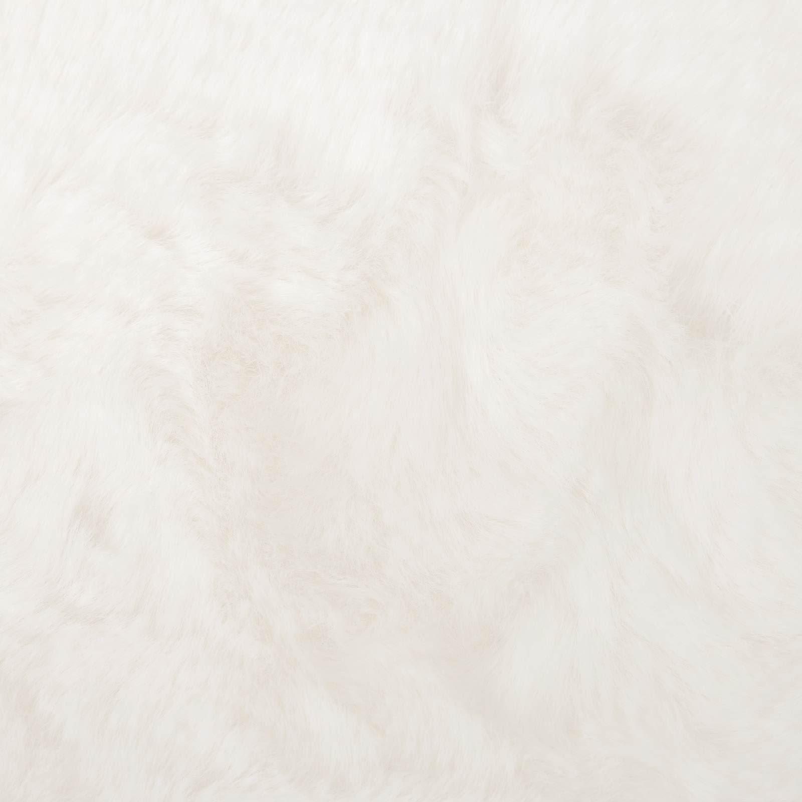 Antislip vloerkleed van imitatie konijnenbont OLITE Polyester