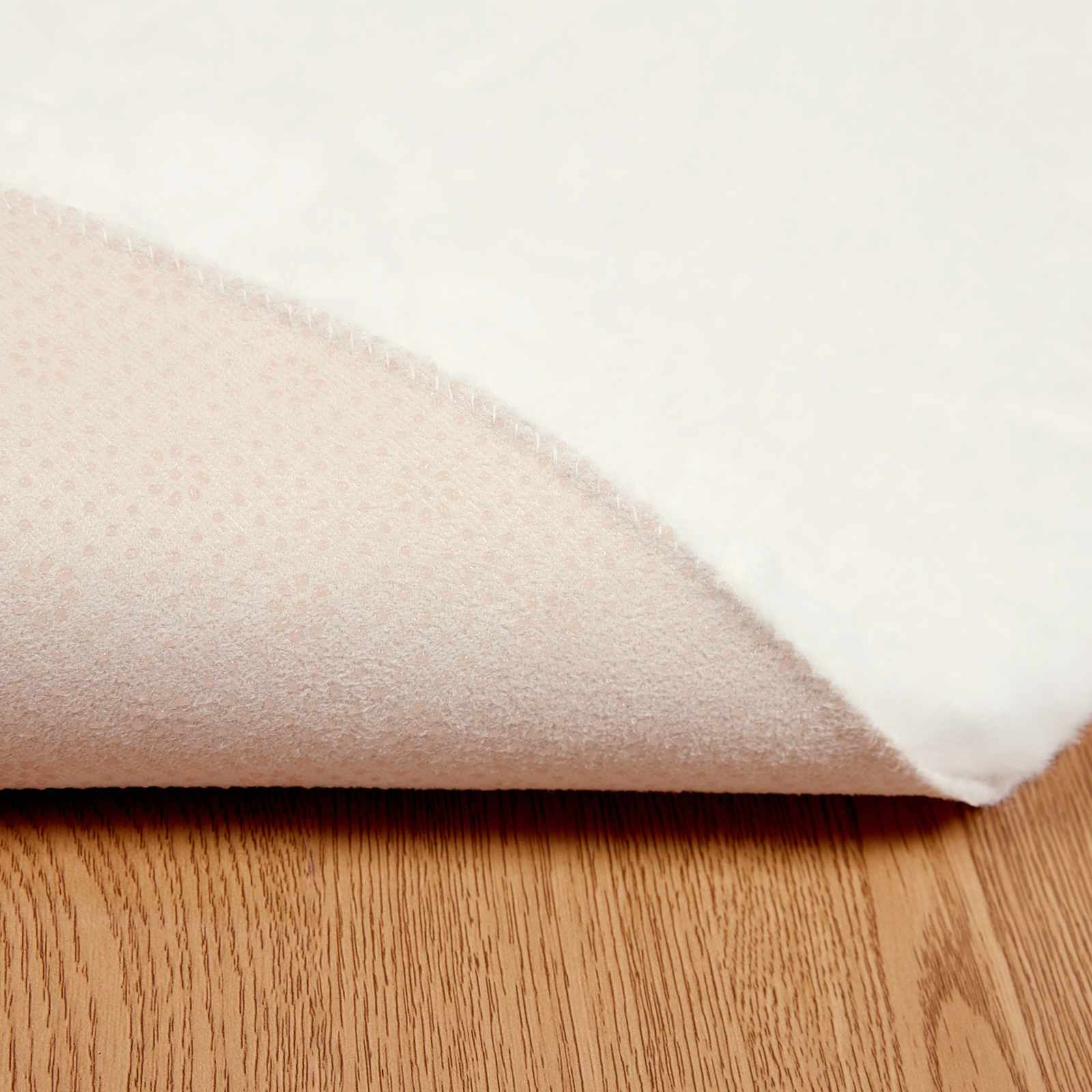 Antislip vloerkleed van imitatie konijnenbont OLITE Ø 200 cm