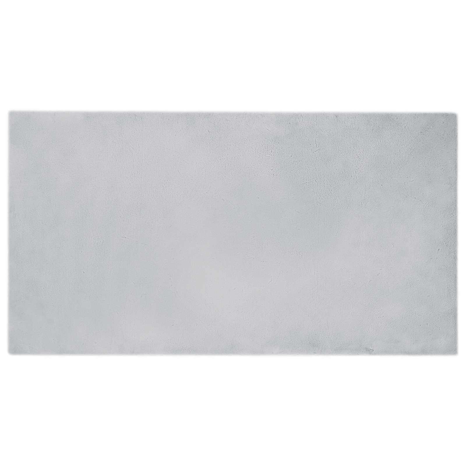 Antislip vloerkleed van imitatie konijnenbont OLITE Grijs