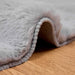 Antislip vloerkleed van imitatie konijnenbont OLITE Grijs