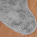 Antislip vloerkleed van imitatie konijnenbont OLITE Grijs