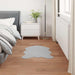 Antislip vloerkleed van imitatie konijnenbont OLITE Grijs