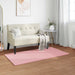 Antislip vloerkleed van imitatie konijnenbont OLITE Roze