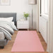 Antislip vloerkleed van imitatie konijnenbont OLITE Roze