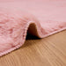 Antislip vloerkleed van imitatie konijnenbont OLITE Roze