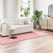 Antislip vloerkleed van imitatie konijnenbont OLITE Roze