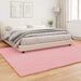 Antislip vloerkleed van imitatie konijnenbont OLITE Roze