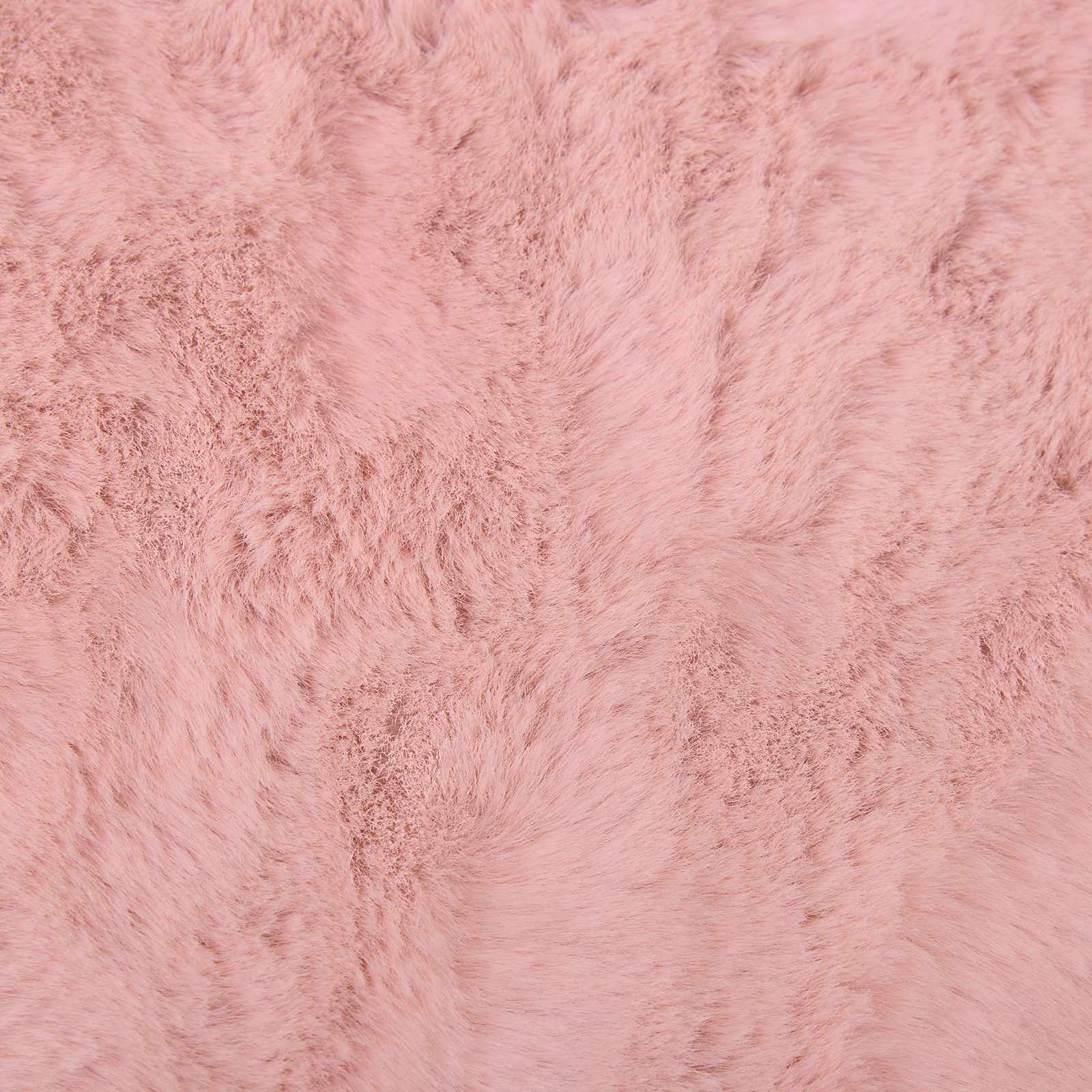 Antislip vloerkleed van imitatie konijnenbont OLITE Roze