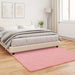 Antislip vloerkleed van imitatie konijnenbont OLITE Roze