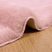 Antislip vloerkleed van imitatie konijnenbont OLITE Roze