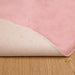 Antislip vloerkleed van imitatie konijnenbont OLITE Roze