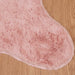 Antislip vloerkleed van imitatie konijnenbont OLITE Roze