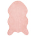 Antislip vloerkleed van imitatie konijnenbont OLITE Roze
