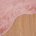 Antislip vloerkleed van imitatie konijnenbont OLITE Roze