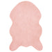 Antislip vloerkleed van imitatie konijnenbont OLITE Roze
