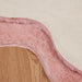 Antislip vloerkleed van imitatie konijnenbont OLITE Roze