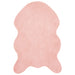 Antislip vloerkleed van imitatie konijnenbont OLITE Roze