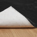 Antislip vloerkleed van imitatie konijnenbont OLITE Zwart