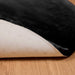 Antislip vloerkleed van imitatie konijnenbont OLITE Zwart
