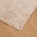 Antislip vloerkleed van imitatie konijnenbont OLITE Taupe