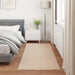 Antislip vloerkleed van imitatie konijnenbont OLITE Taupe