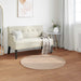 Antislip vloerkleed van imitatie konijnenbont OLITE Taupe