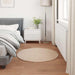 Antislip vloerkleed van imitatie konijnenbont OLITE Taupe