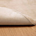 Antislip vloerkleed van imitatie konijnenbont OLITE Taupe